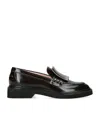 Roger Vivier Leather Viv' Rangers Loafers In Brown