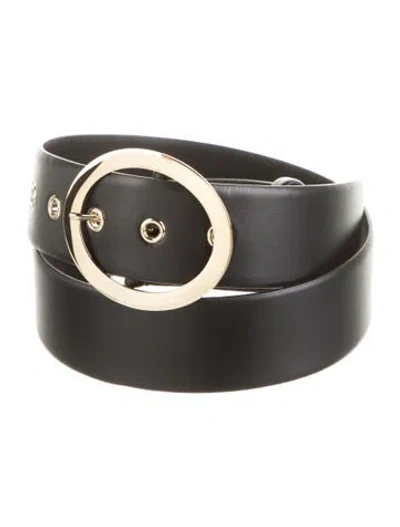 Pre-owned Roger Vivier Leather Waist Belt In Black
