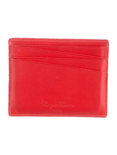 Pre-owned Roger Vivier Leather Wallet In Red