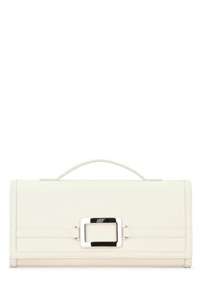 Roger Vivier Leather Wallet In White