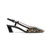 Roger Vivier Chic Slingback Block Heel Pump In Black