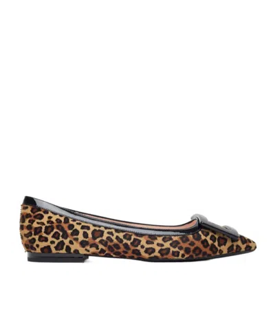 ROGER VIVIER ROGER VIVIER LEOPARD PRINTED BALLERINAS