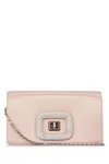 Roger Vivier Light Pink Viv De Choc Clutch In Light Pink