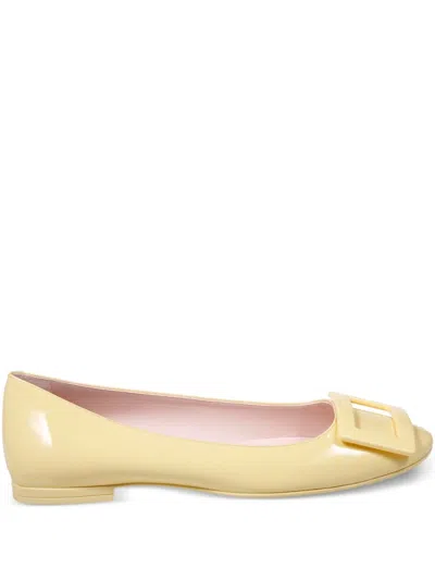 Roger Vivier Light Yellow Slip On Shoes