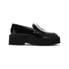 Roger Vivier 45mm Viv Rangers Patent Leather Loafers In Black