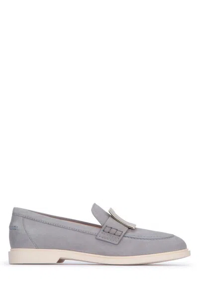 Roger Vivier Viv' Ranger Summer Loafers In Grey