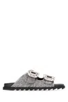 Roger Vivier Women Slidy Viv Strass Bordo Mule In B210greyomeb408ceneresc