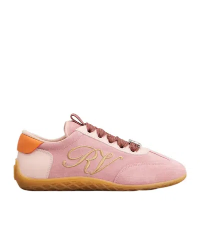 Roger Vivier Logo-engraved Lace-up Sneakers In Multi