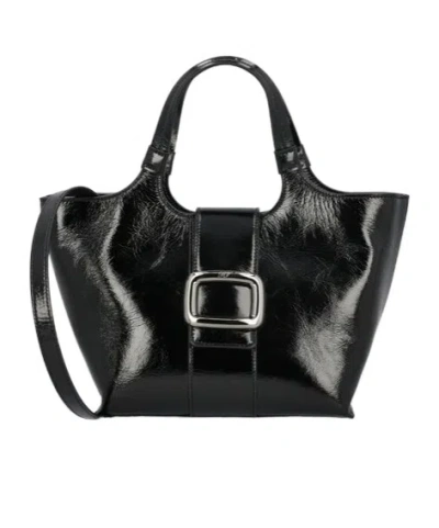 ROGER VIVIER ROGER VIVIER LOGO ENGRAVED SHOPPER BAG