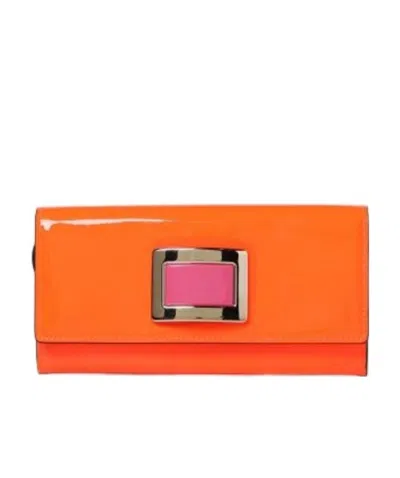 Roger Vivier Logo Flip Shoulder Bag In Pink