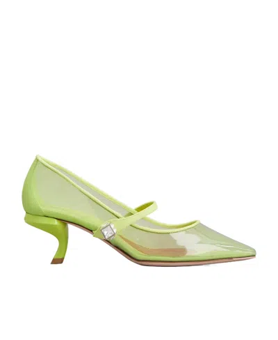 Roger Vivier Logo High Heels In Nude