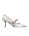 Roger Vivier Logo High Heels In White