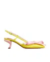 Roger Vivier Logo High Heels In Yellow