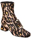 Shop Roger Vivier Logo Plaque Piping Haircalf Bootie In Multi