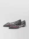 Roger Vivier Love Multistrap Ballerinas Heart-shaped Upper In Gray