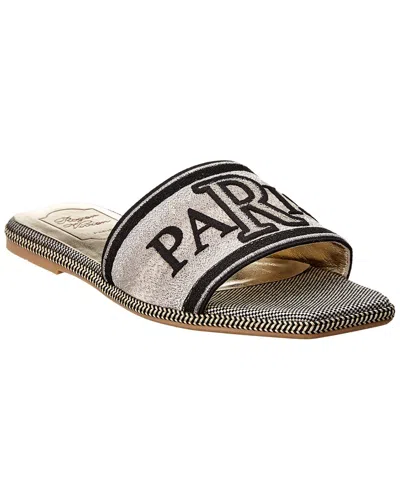 Roger Vivier Loves Paris Espadrille Mule In Neutral