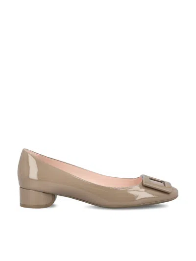 Roger Vivier Low Shoes In Dove Grey