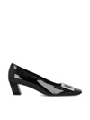 Roger Vivier Belle Vivier Patent Pumps With Metal Buckle