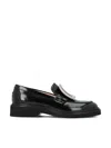 Roger Vivier Block Heel Loafer With Metallic Buckle Detail