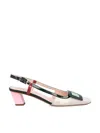 Roger Vivier Belle Vivier Multicolour Patent Leather Slingback In Multi