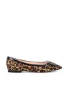 Roger Vivier Gommettine Ballerina Leopard Print Pony Skin In Animal Print