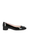 Roger Vivier Square Button Ballet Shoes In Black