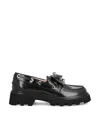 Roger Vivier 20mm Viv Rangers Leather Loafers In Black