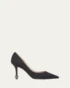 Roger Vivier Marlene Strass-heel Stiletto Pumps In Black