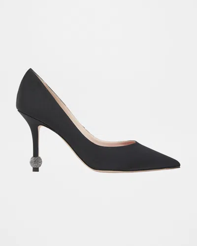 Roger Vivier Marlene Strass-heel Stiletto Pumps In Black