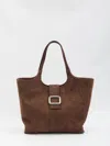 Roger Vivier Medium 'viv' Choc' Bag In Brown