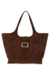 Roger Vivier Medium 'viv' Choc' Bag In Brown