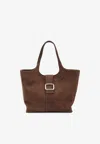 Roger Vivier Medium 'viv' Choc' Bag In Brown