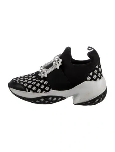 Pre-owned Roger Vivier Mesh Patterned Sneakers In Multi