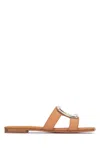Roger Vivier Woman Sandals Tan Size 6 Leather In Cuoiochiaro