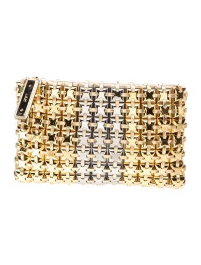 Pre-owned Roger Vivier Metal Clutch In Gold/metallic