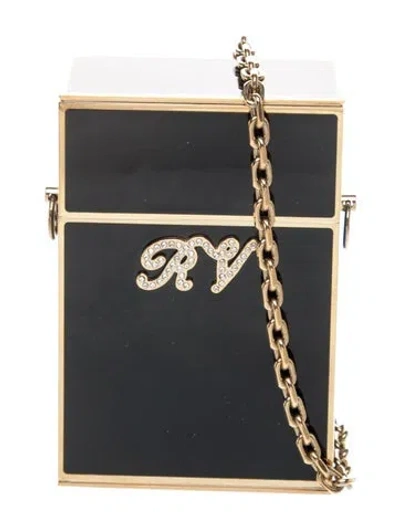 Pre-owned Roger Vivier Metal Evening Bag In Black