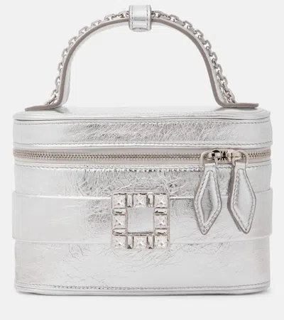 Roger Vivier Metallic Leather Vanity Bag In B200