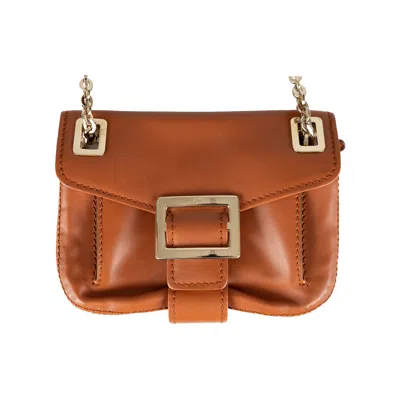 Roger Vivier Metro Shoulder Bag - '10s In Brown