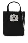 Roger Vivier Women Rv Bouquet Satin Mini Bag In Black