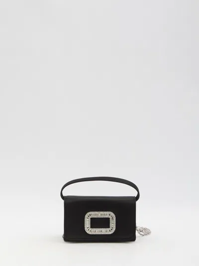 Roger Vivier Micro Pilgrim Bag In Black | ModeSens