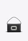 Roger Vivier Micro Pilgrim Top Handle Bag In Black