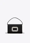 Roger Vivier Micro Pilgrim Top Handle Bag In Black