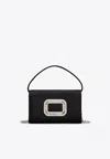 Roger Vivier Micro Pilgrim Top Handle Bag In Black