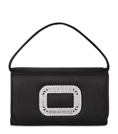 ROGER VIVIER MICRO SATIN PILGRIM TOP-HANDLE BAG
