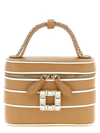 Roger Vivier Micro Vanity Très Vivier Handbag In Brown