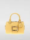 Roger Vivier Structured Mini Bag With Detachable Strap In Yellow