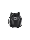 Roger Vivier Black Trs Vivier Bucket Bag In Black  