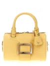Roger Vivier Structured Mini Bag With Detachable Strap In Yellow