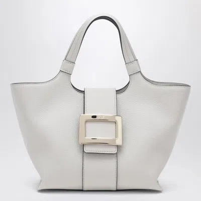 Roger Vivier Mini Belle Vivier Shopping Bag In Ice Colour In Pink