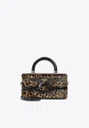 Roger Vivier Natural Black Patent Leather Belle Vivier Vanity Mini Bag In Black